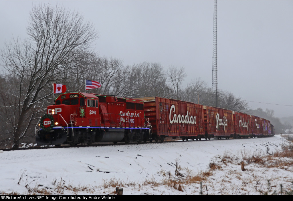 The first Holiday Train in three years approaches its next stop